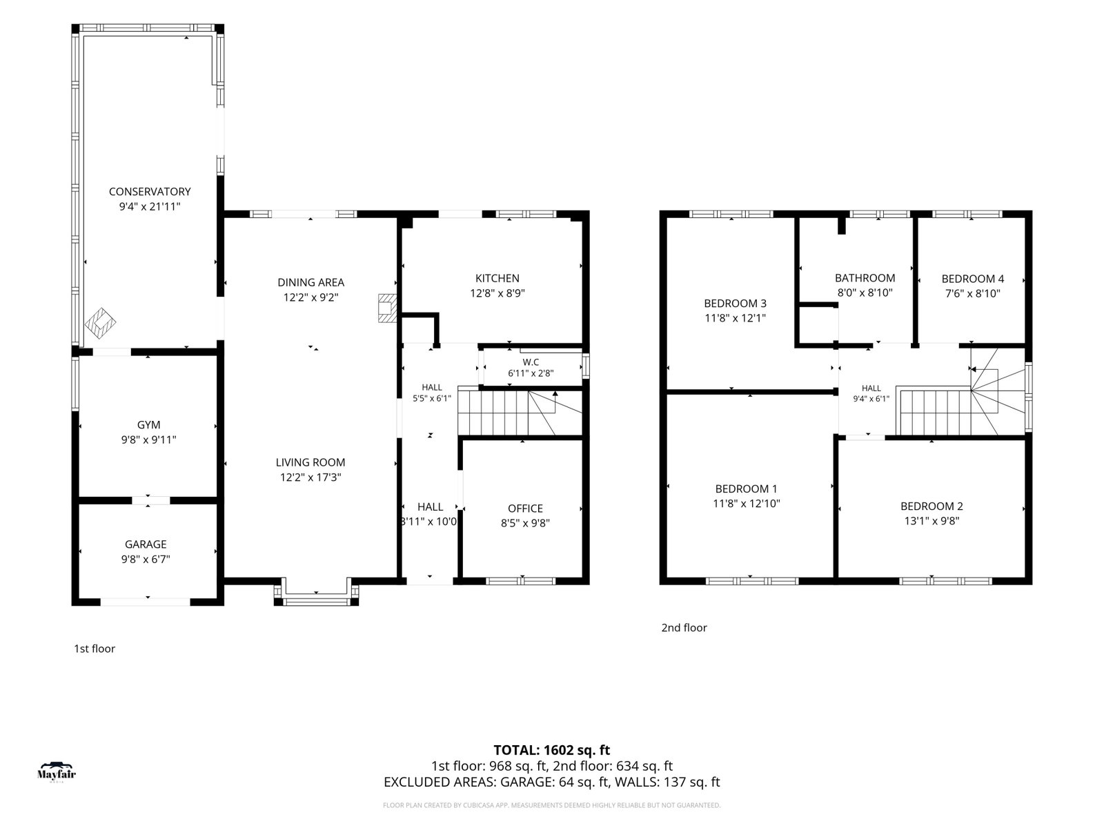 Simons Close, Crowborough floorplan