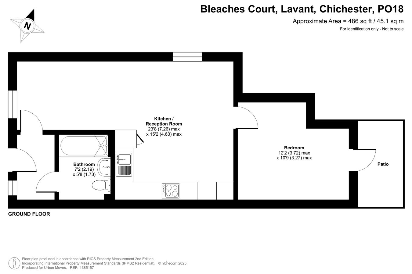 1, Bleaches Court, Chichester floorplan