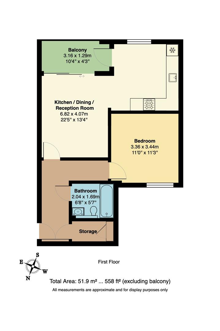 Flat 2A, Clinton Road, Forest Gate floorplan
