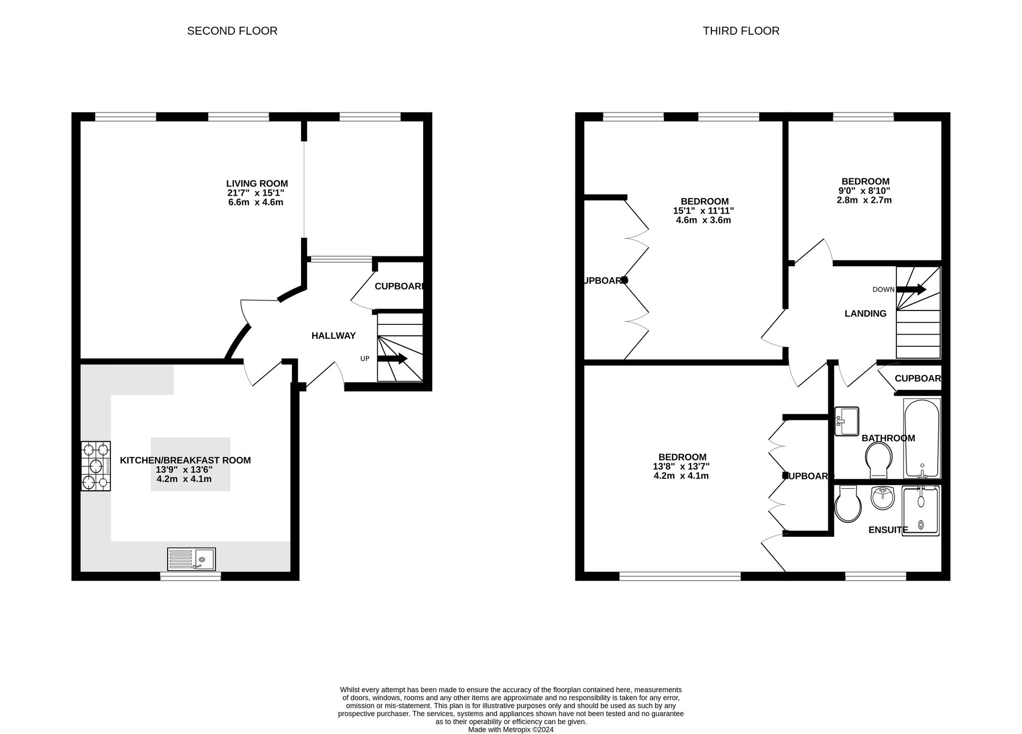 Flat 3, 2 Arundel Terrace, Brighton floorplan