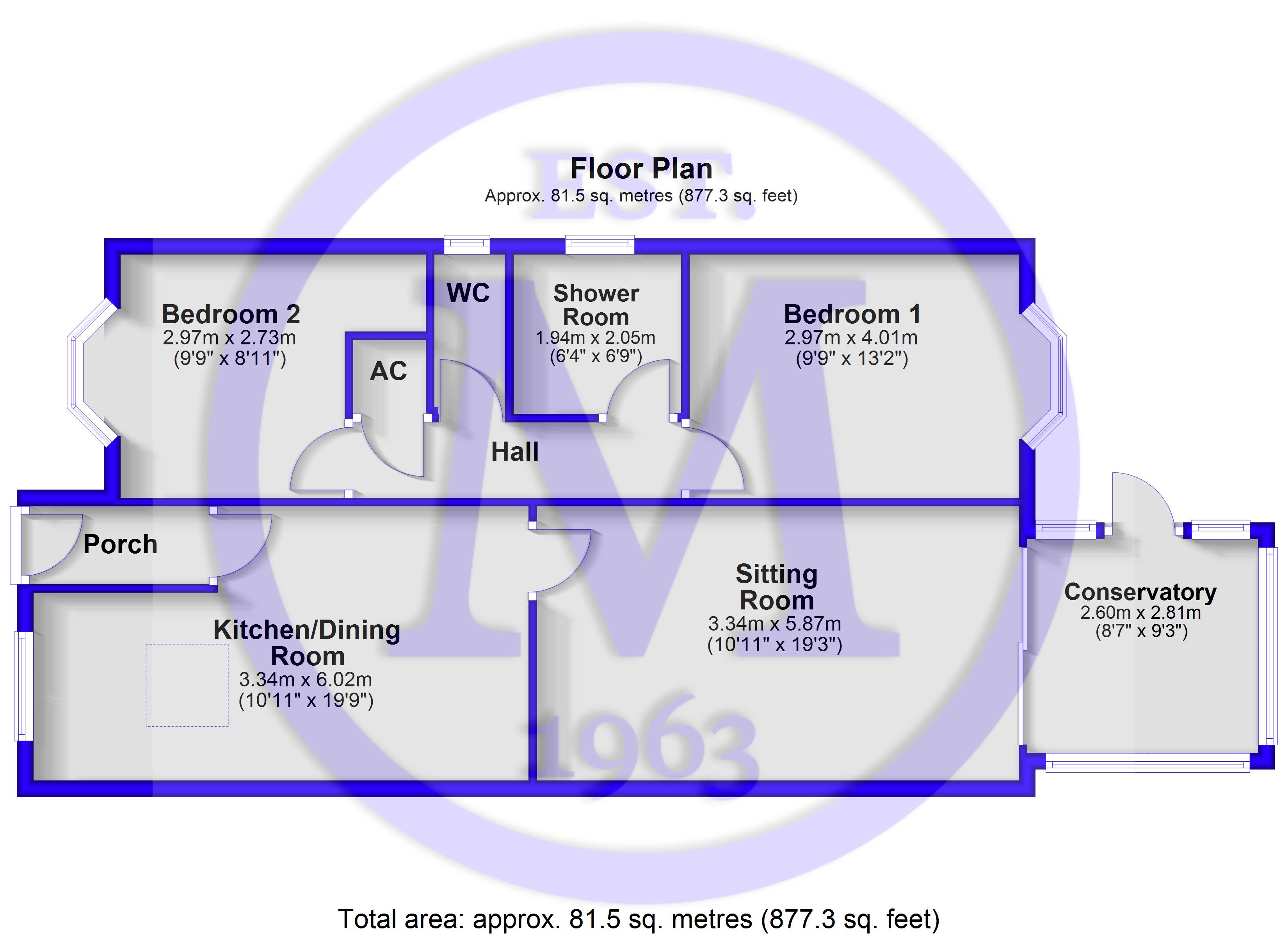 2, Yerville Gardens, Lymington floorplan