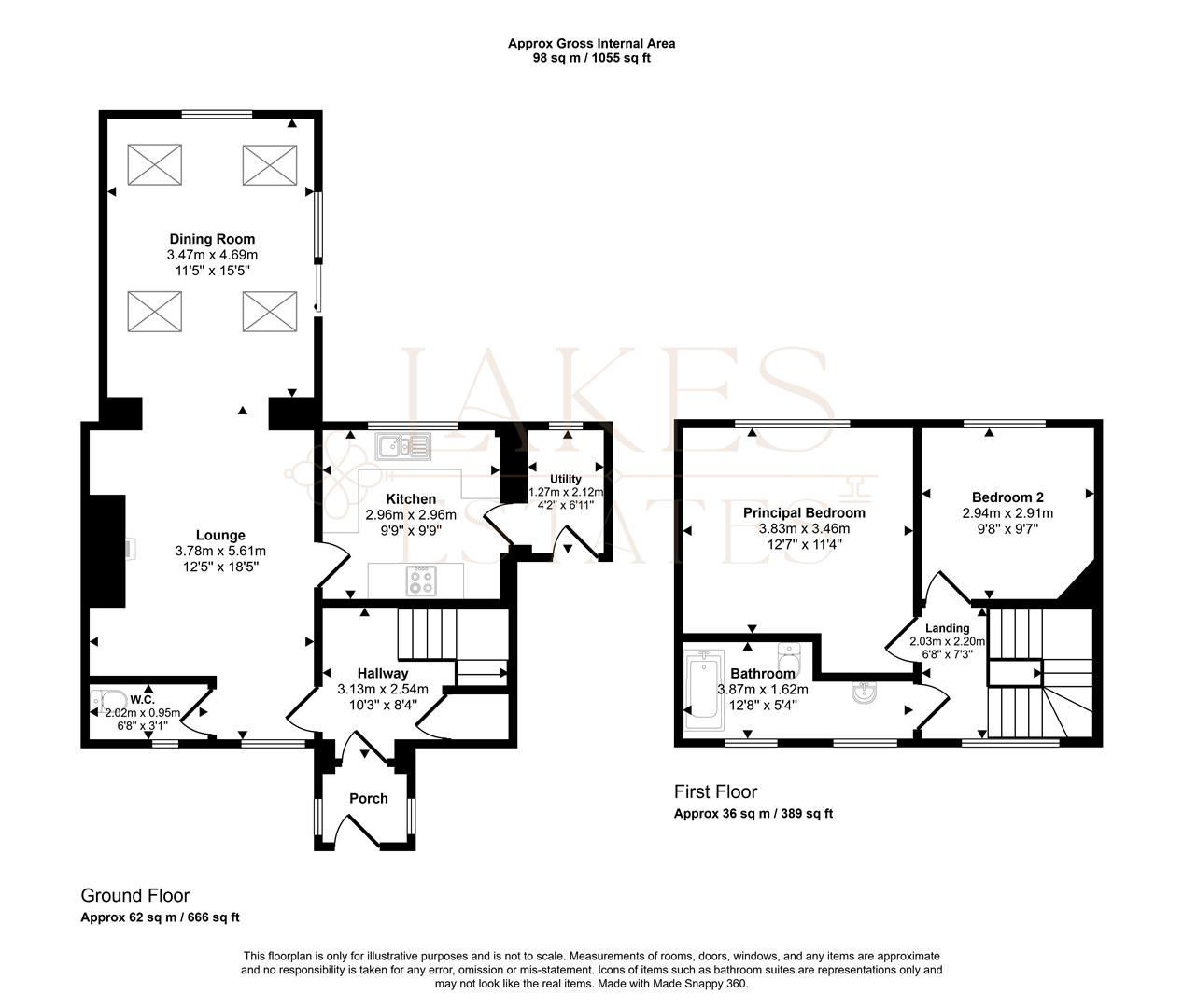 Three Oaks, Browfoot, Keswick floorplan