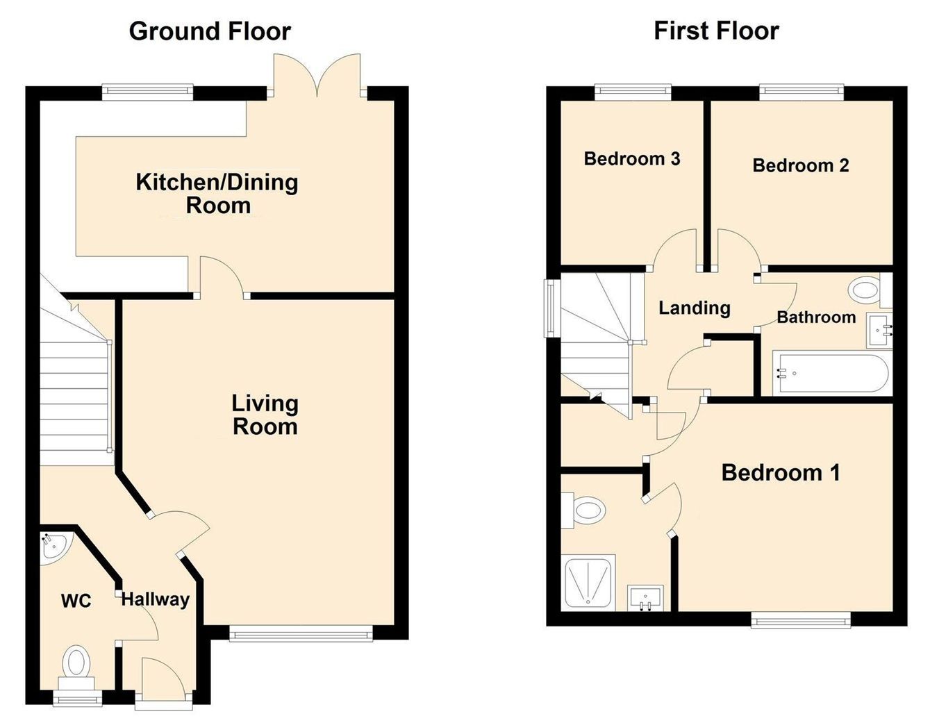 17, Kergilliack Close, Falmouth floorplan
