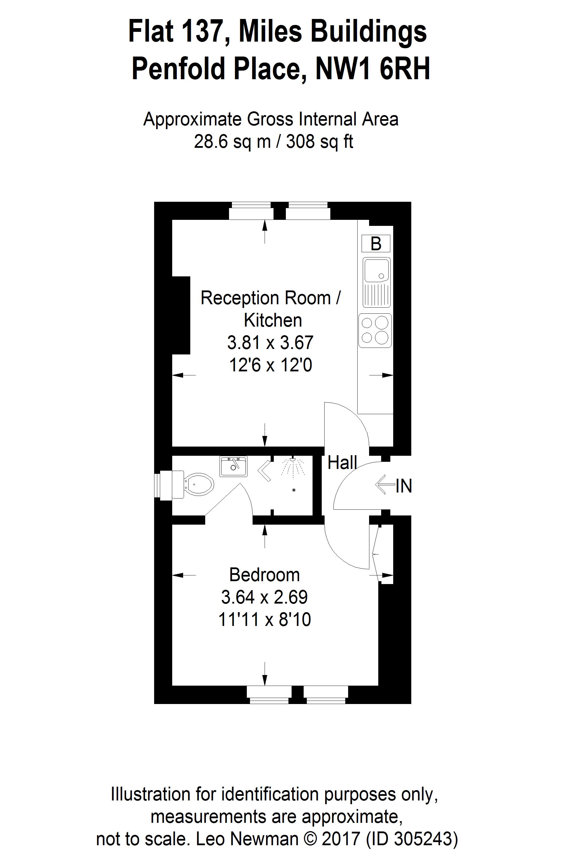 1 Bedrooms Flat to rent in Penfold Place, Lisson Grove NW1