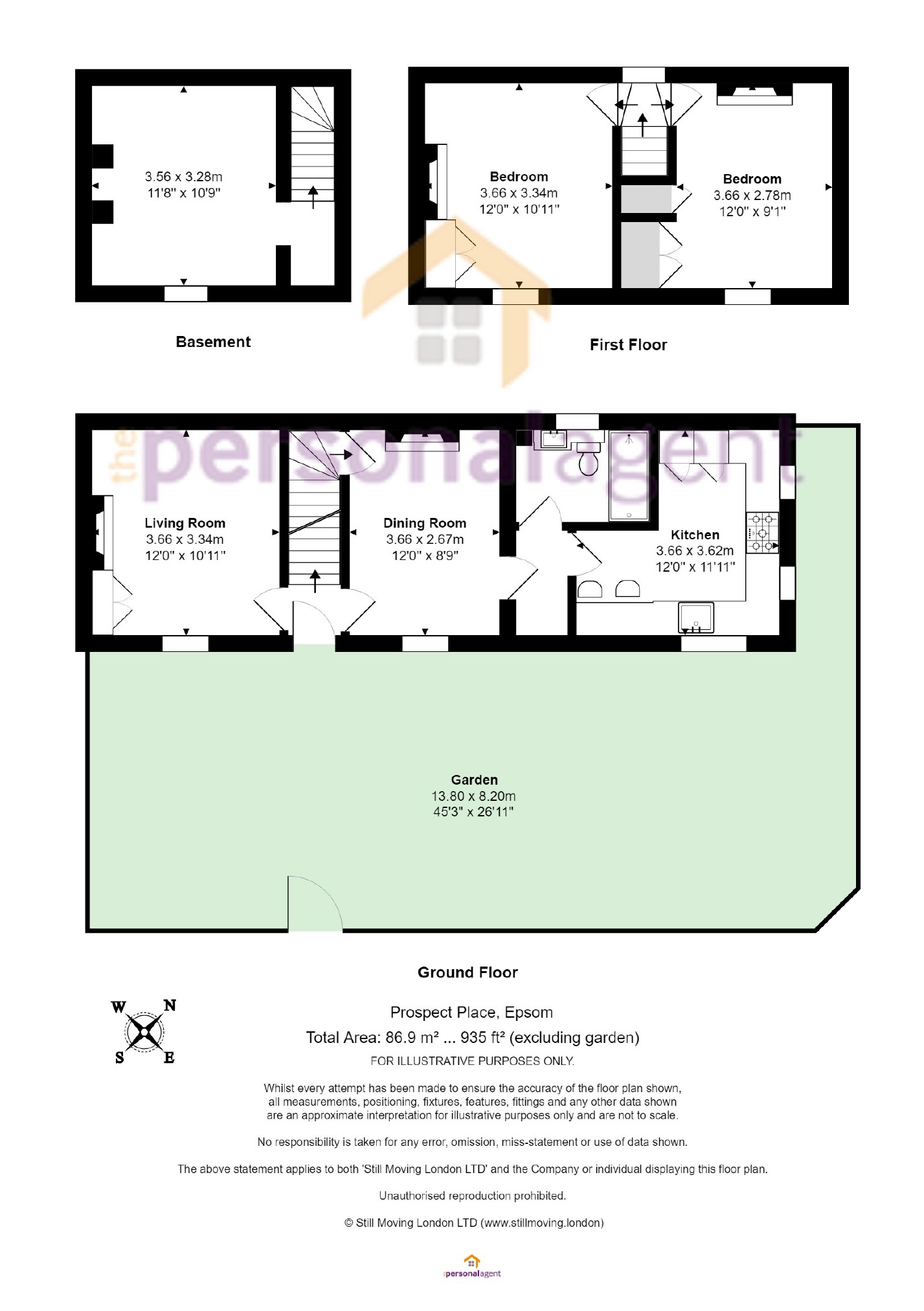 2 Bedrooms Semi-detached house for sale in Wisteria Cottage, Prospect Place, Epsom, Surrey KT17