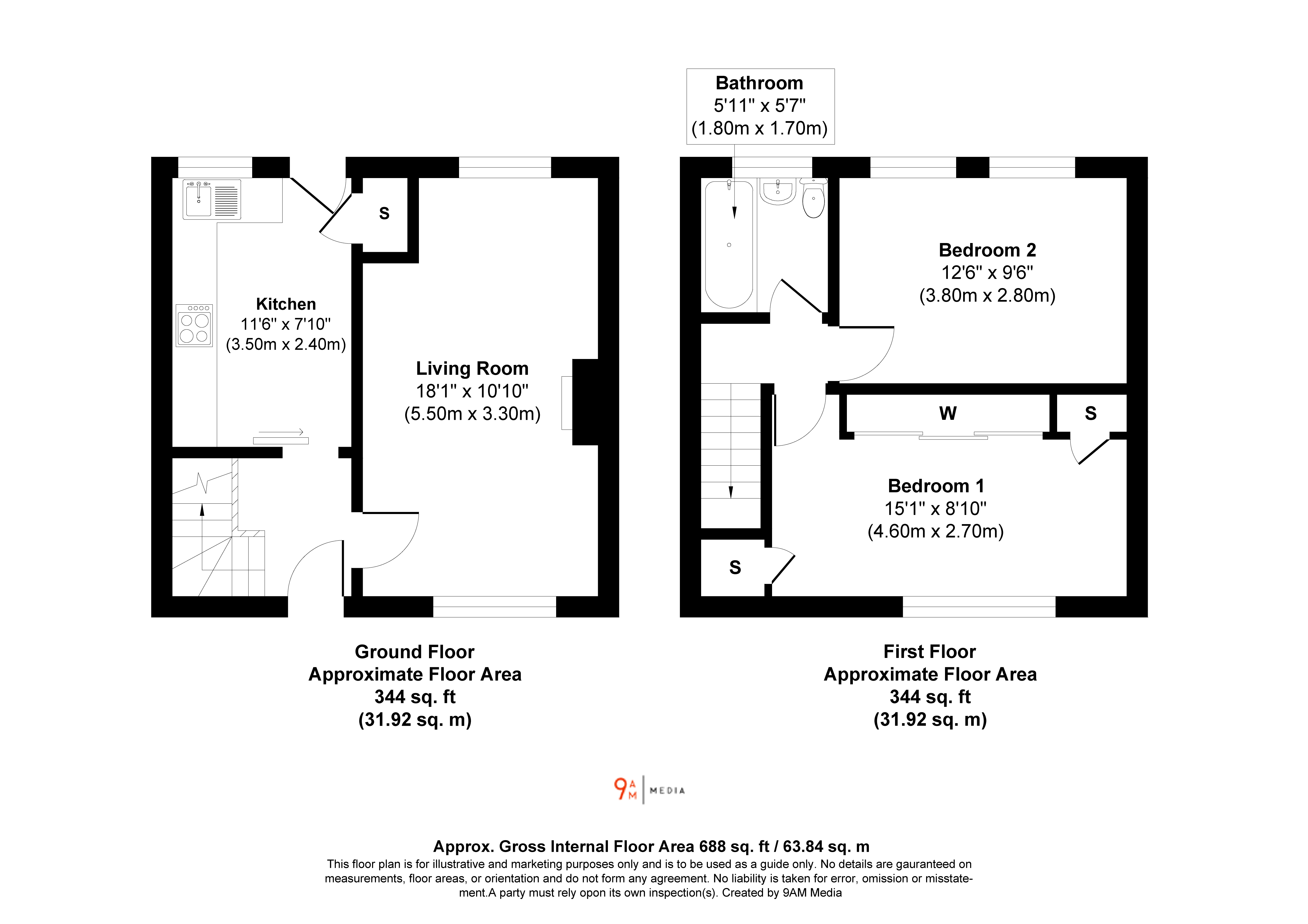 33, Tweed Street, Dunfermline floorplan
