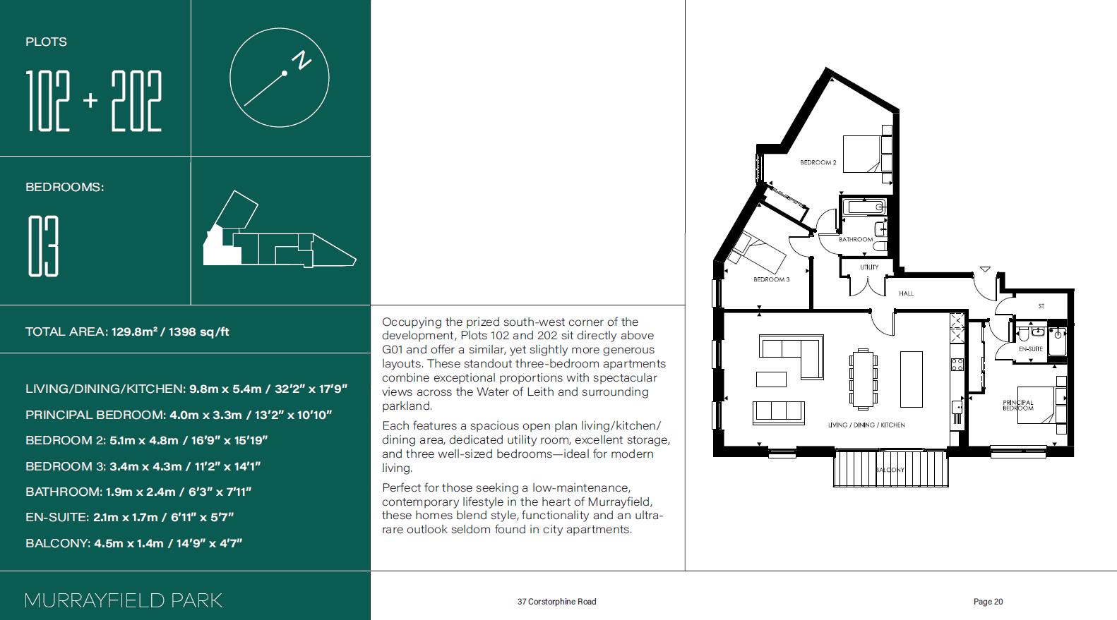 Plot 102 - Murrayfield Park, Edinburgh floorplan