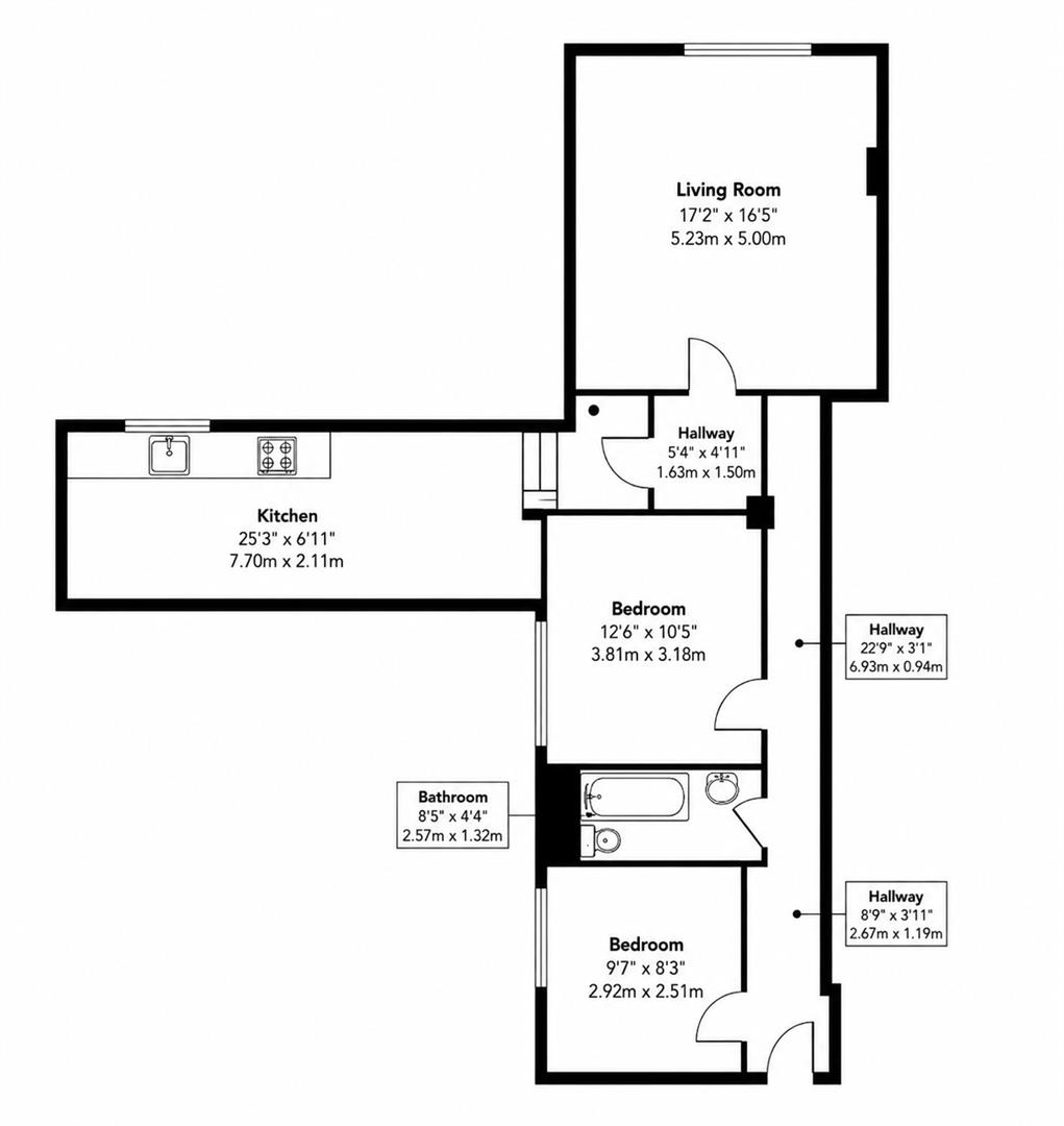 5, Caple Apartments 2B, Albany Road, St. Leonards-On-Sea floorplan