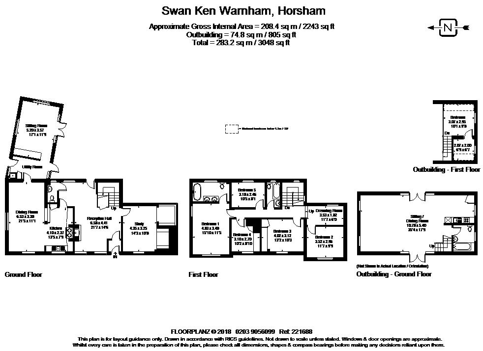 5 Bedrooms  to rent in Broadbridge Heath Road, Warnham, Horsham RH12