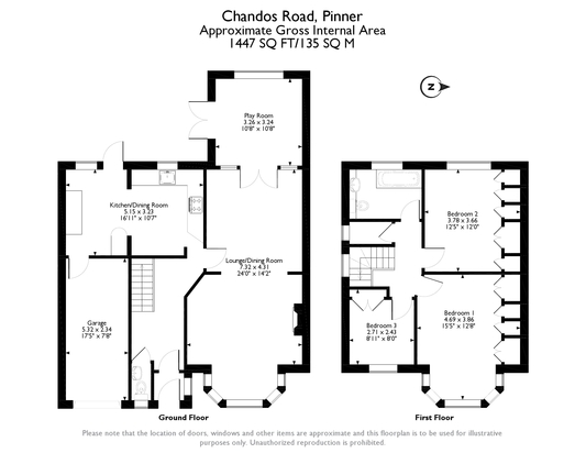 3 Bedrooms Detached house to rent in Chandos Road, Pinner HA5