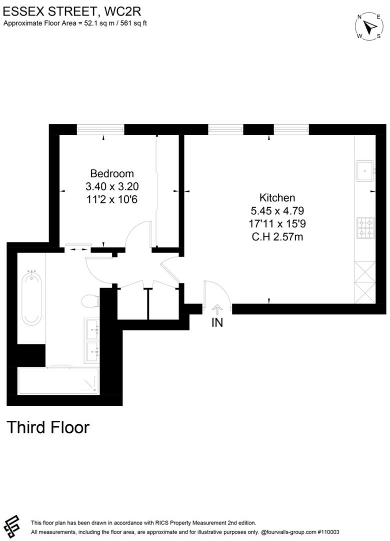 Apartment 14, 29, Essex Street, London floorplan
