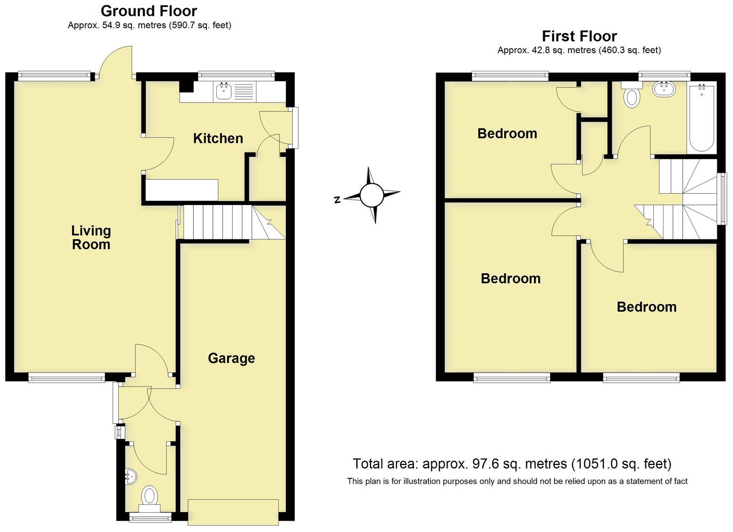 8, Cornwall Close, Warwick floorplan