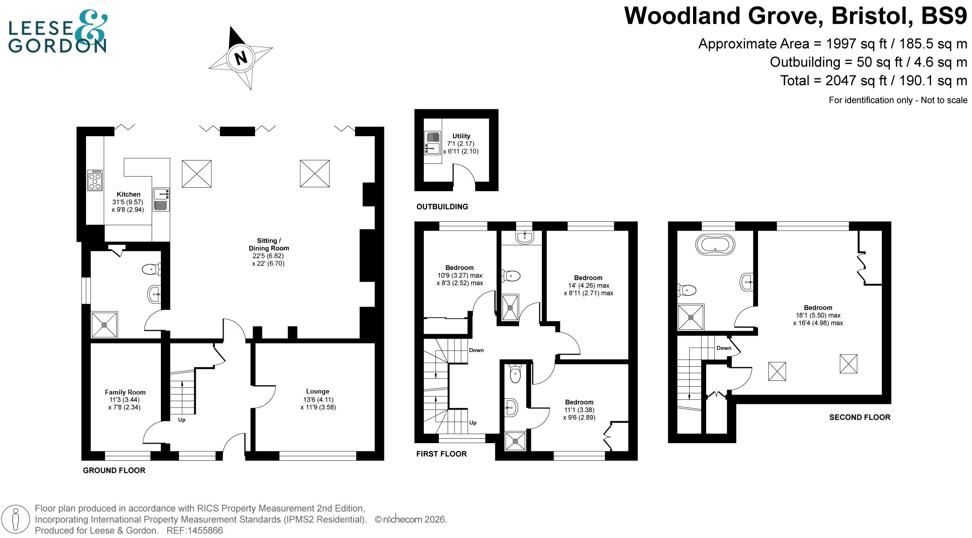 38 Woodland Grove, Bristol floorplan