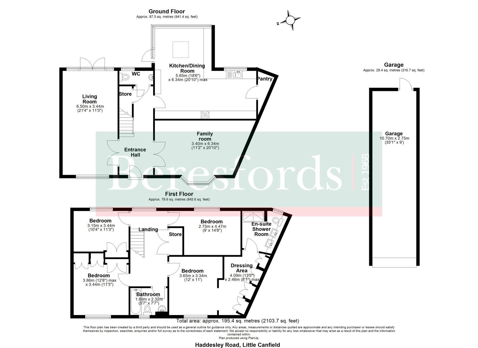 3, Haddesley Road, Dunmow floorplan