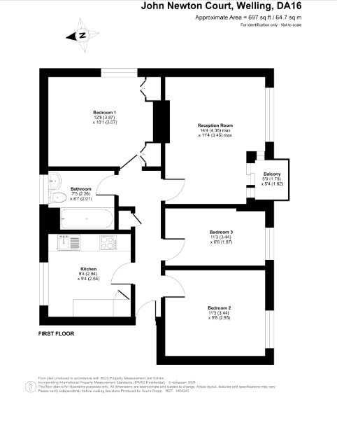 35, John Newton Court, Kent floorplan