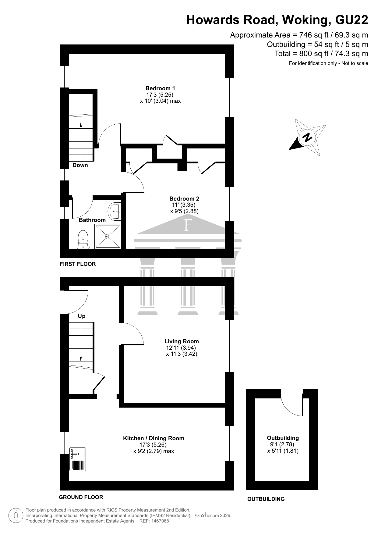 36 Howards Road, Old Woking, Woking floorplan