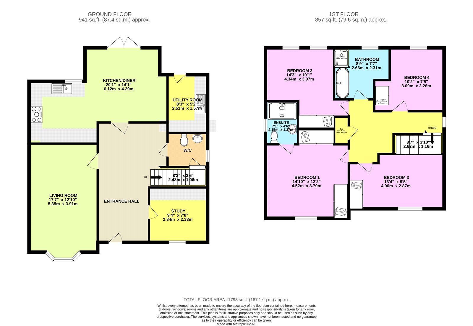 17, Clappen Close, Gloucestershire floorplan