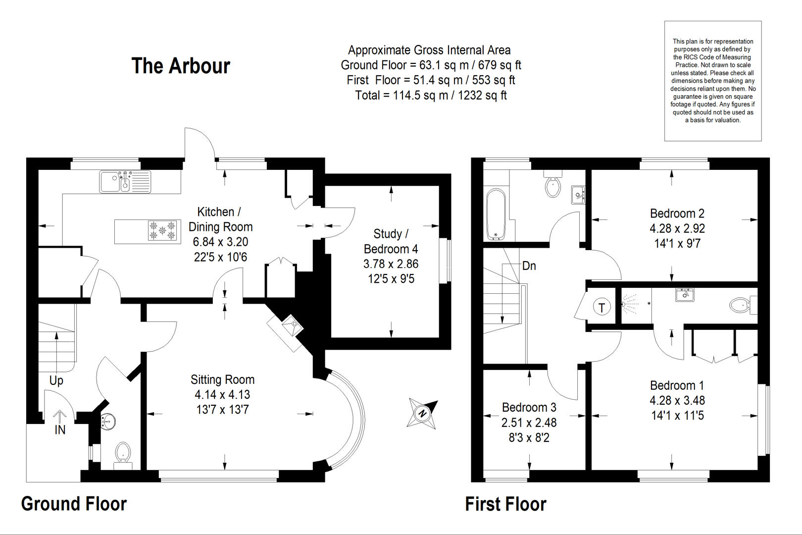Bluebell Cottage, 3 The Arbour, Godalming floorplan
