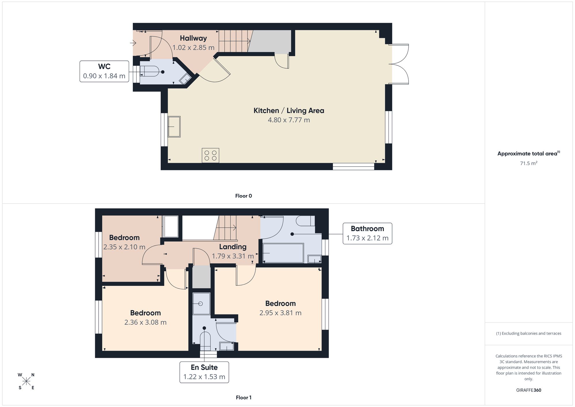 7 Christmas Place, Gateshead floorplan