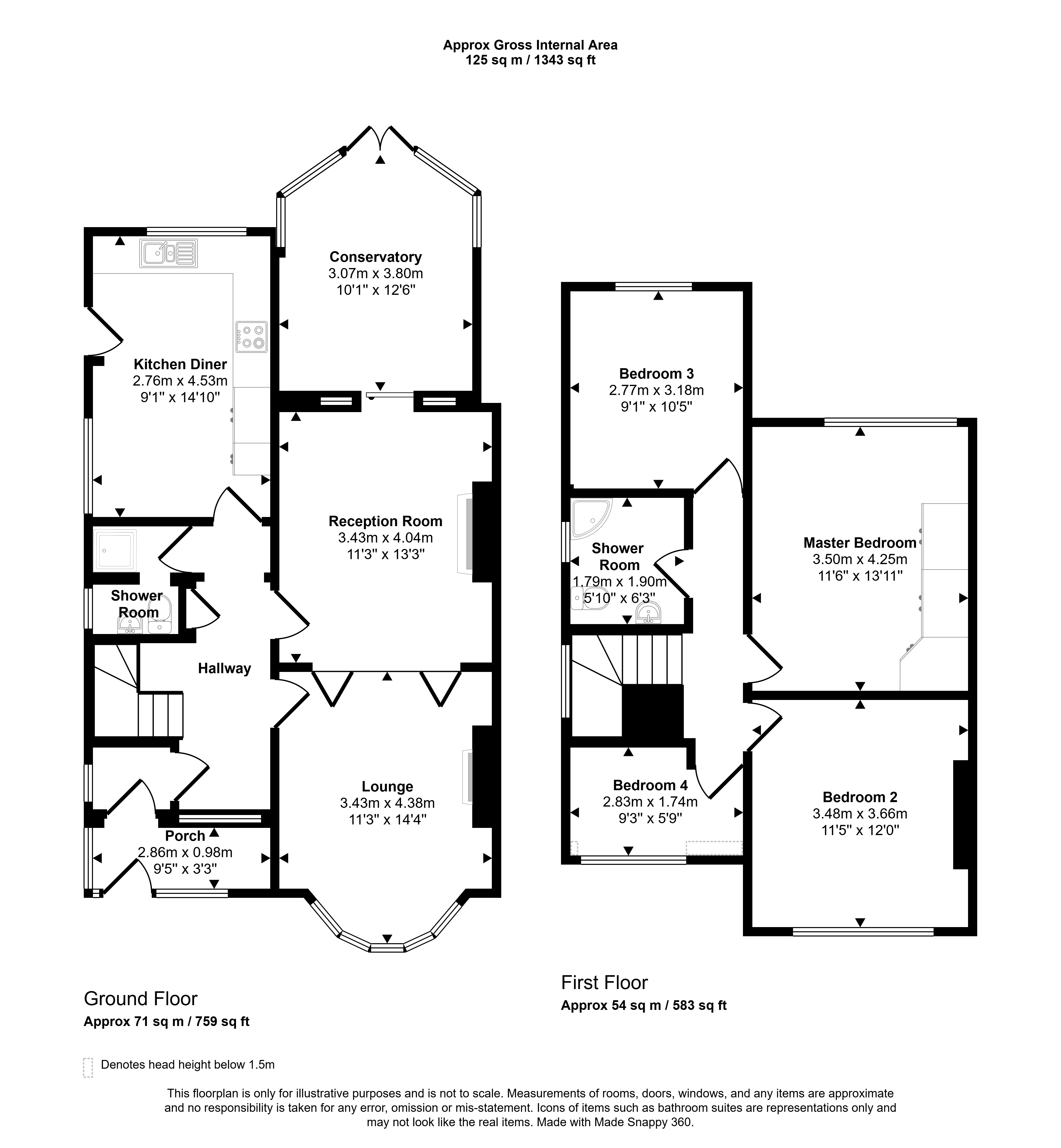 8, Haughton Terrace, Blyth floorplan