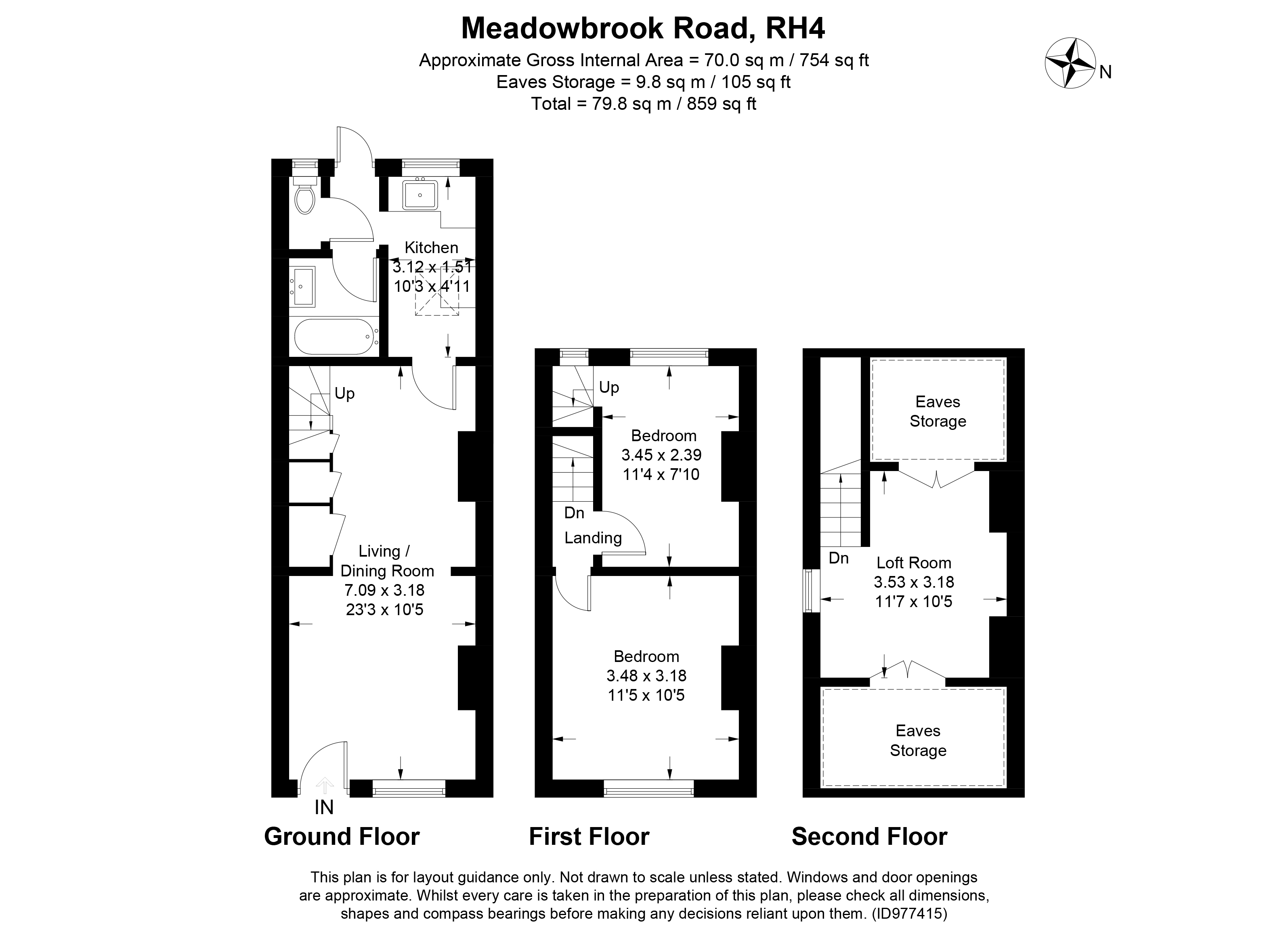 9, Meadowbrook Road, Dorking floorplan