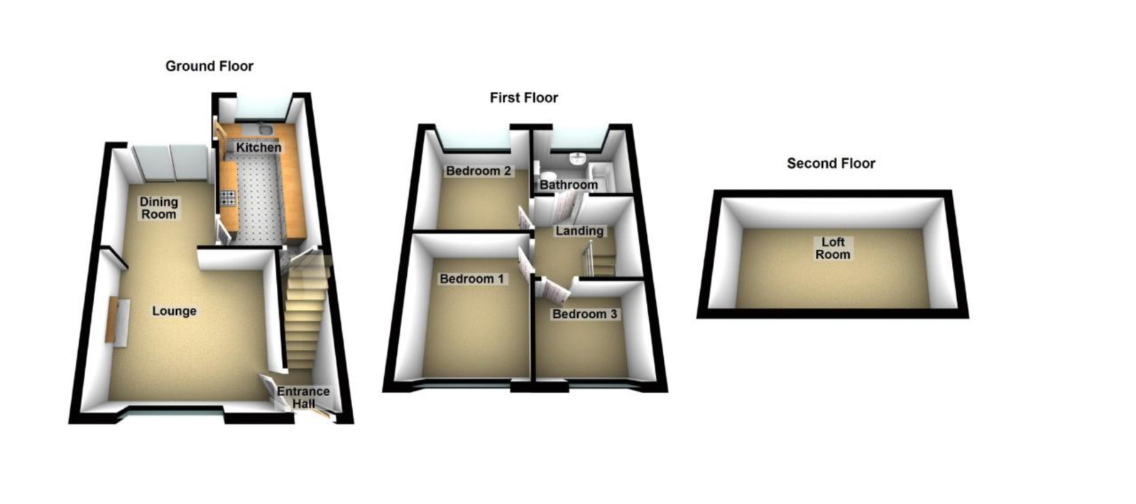 140, Wyke Lane, Bradford floorplan