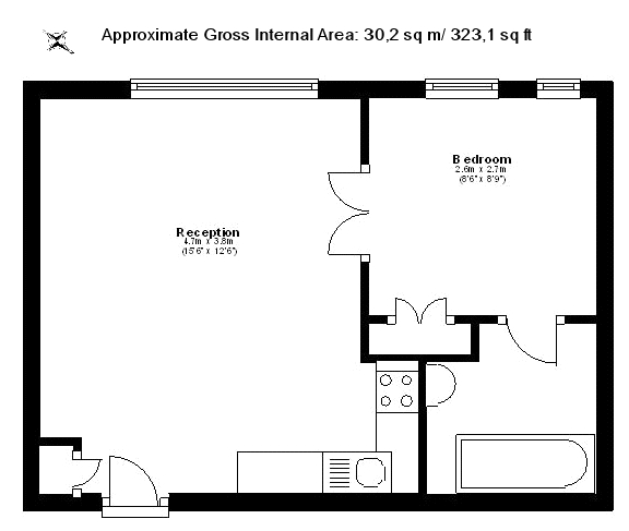 211 Nell Gwynn House, Sloane Avenue, Sloane Avenue floorplan
