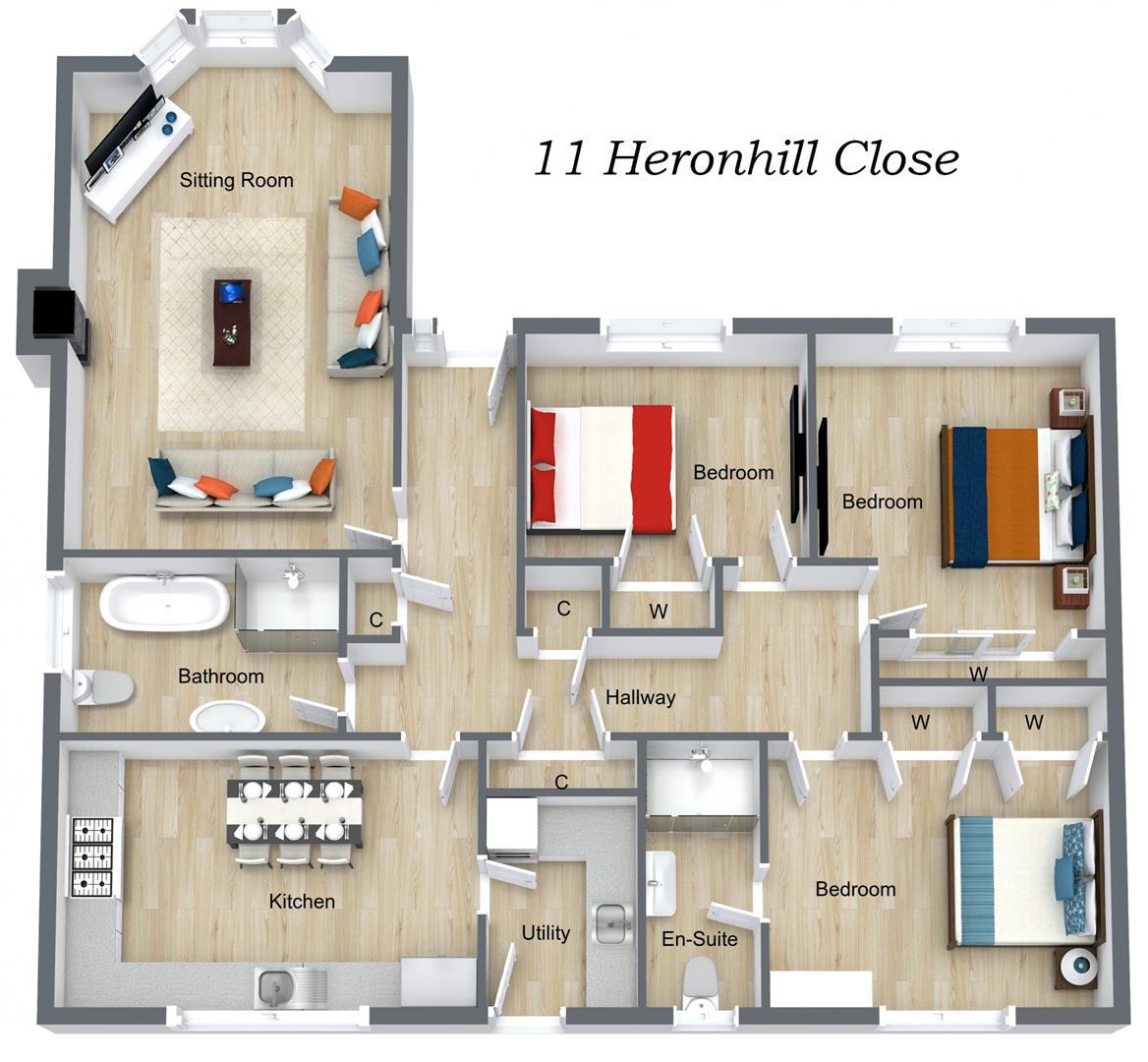 11, Heronhill Close, Hawick floorplan