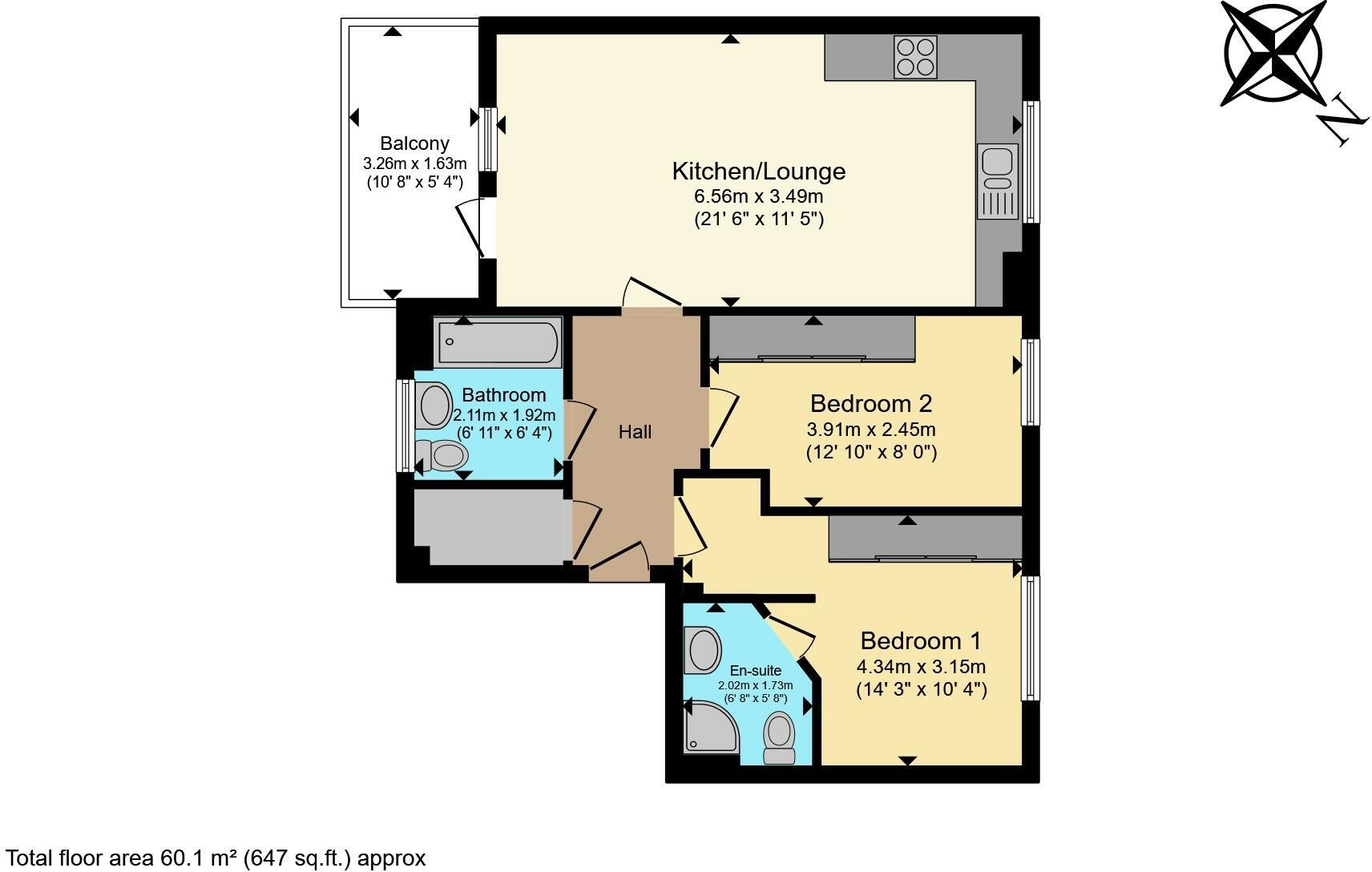 14, Galton Road, Cambridge floorplan