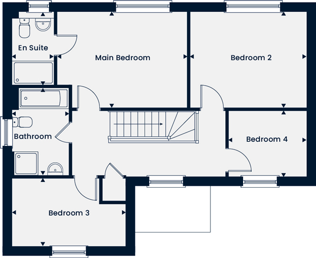 274, 1 Eagle Road, Hardingstone, Northampton floorplan