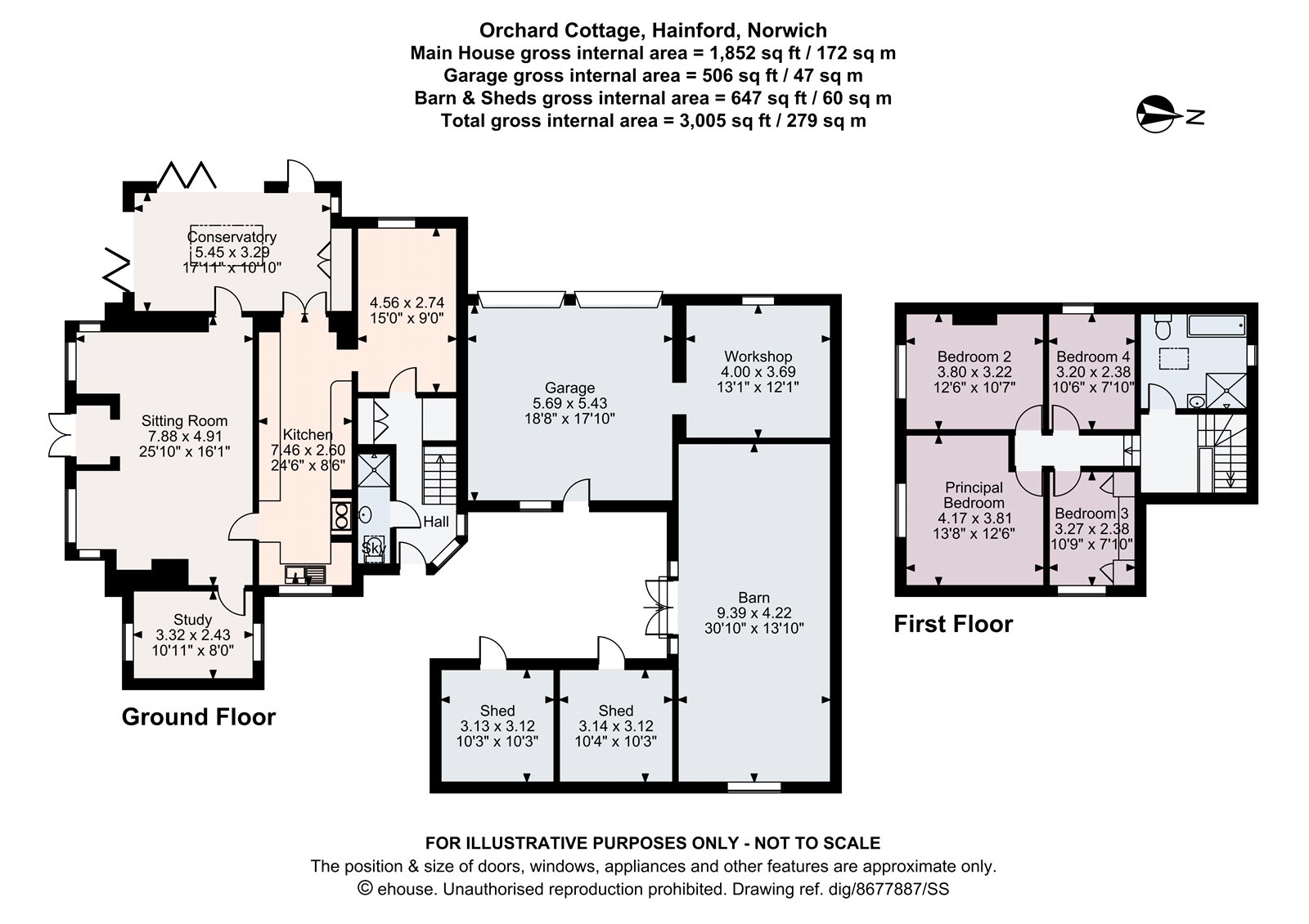 Orchard Cottage,, Newton Road, Norwich floorplan
