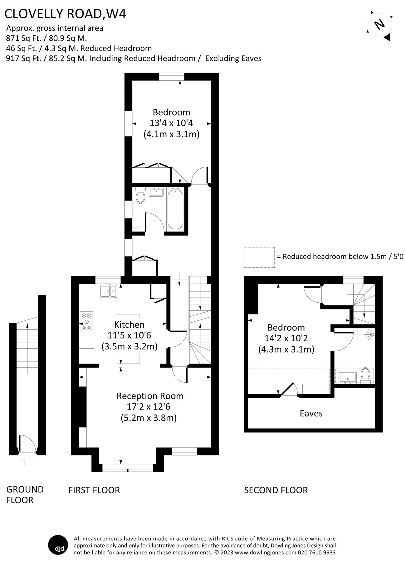 Clovelly Road, London floorplan