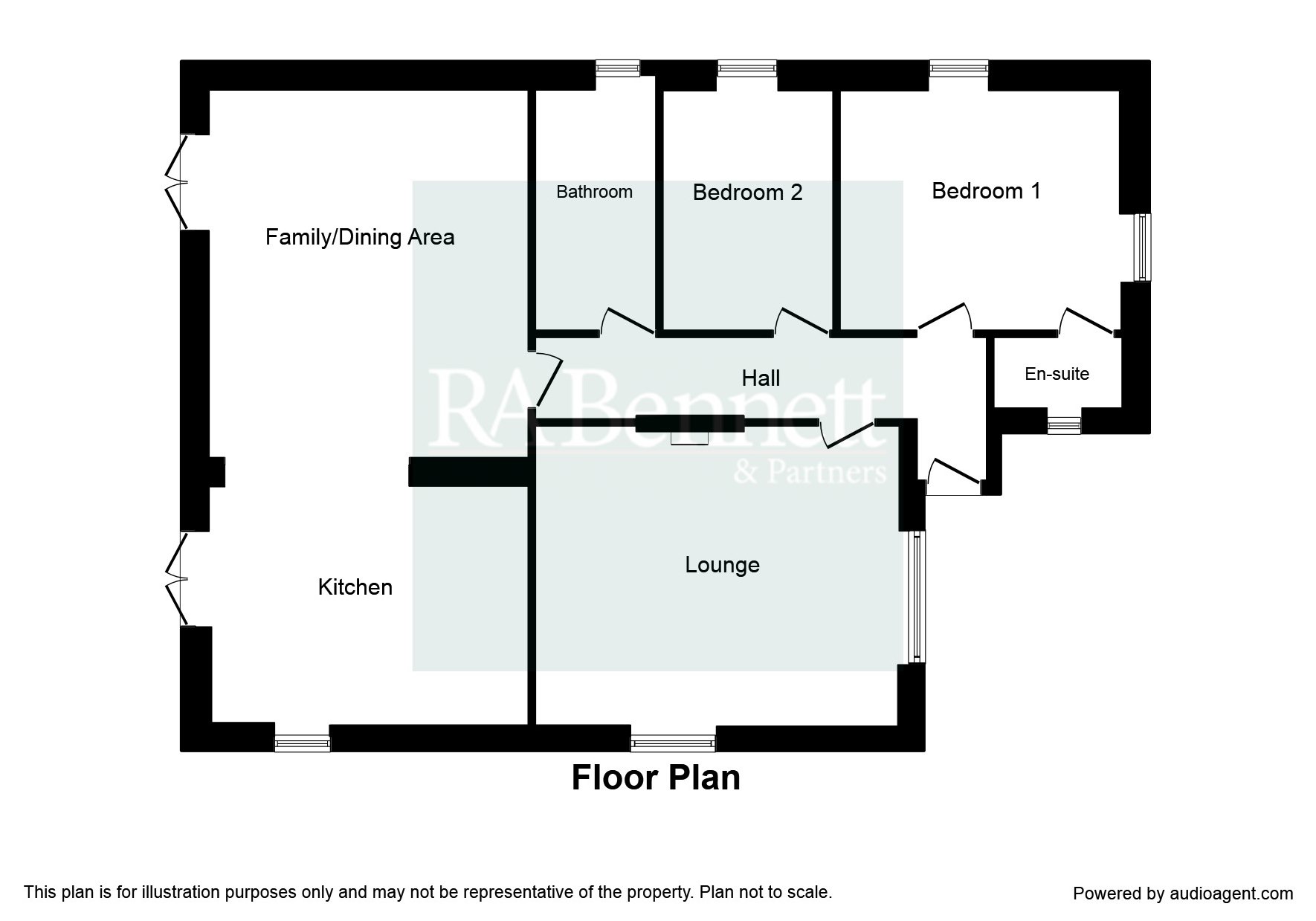 2 Bedrooms Detached bungalow to rent in Hatherop, Cirencester GL7