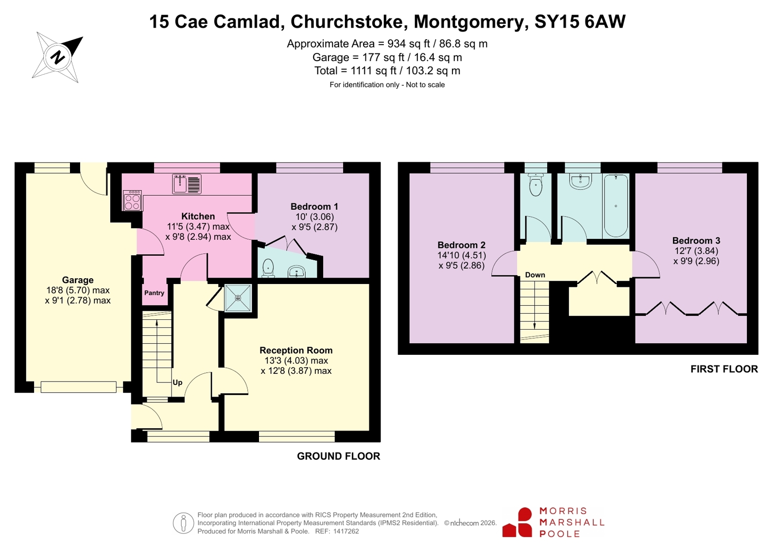 15, Cae Camlad, Montgomery floorplan
