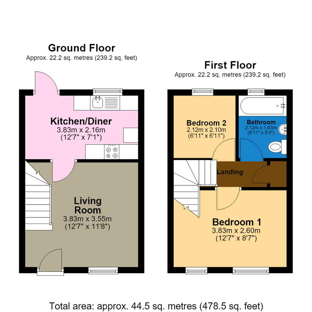 2, Elizabeth Court, Sleaford floorplan