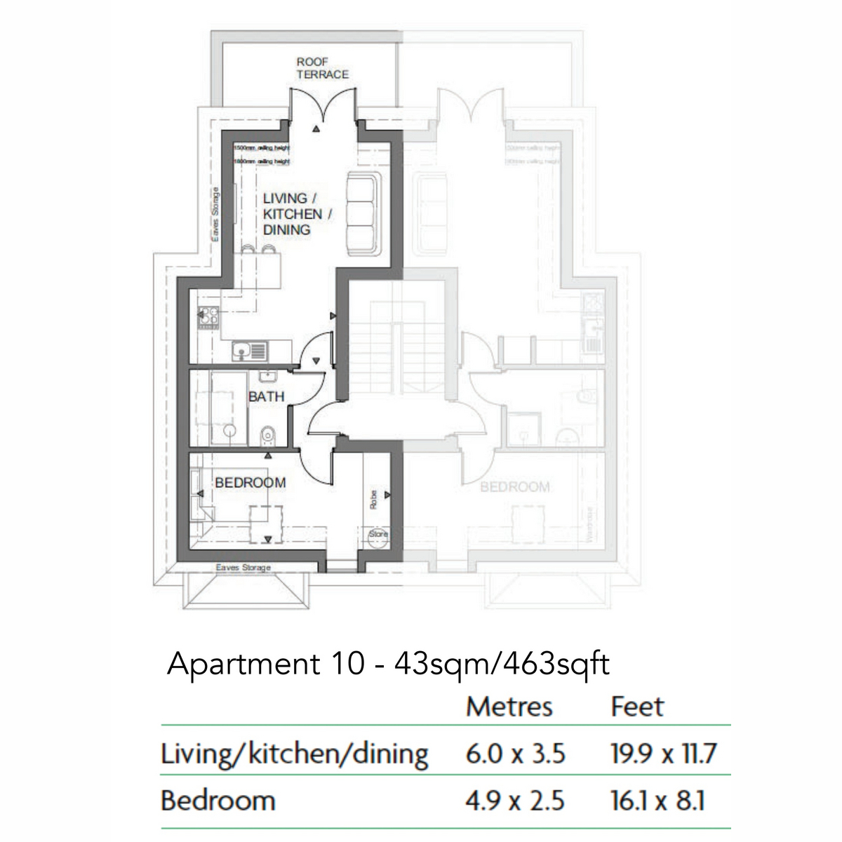 Flat 10 Abbotswood Place, Balham, SW16 floorplan