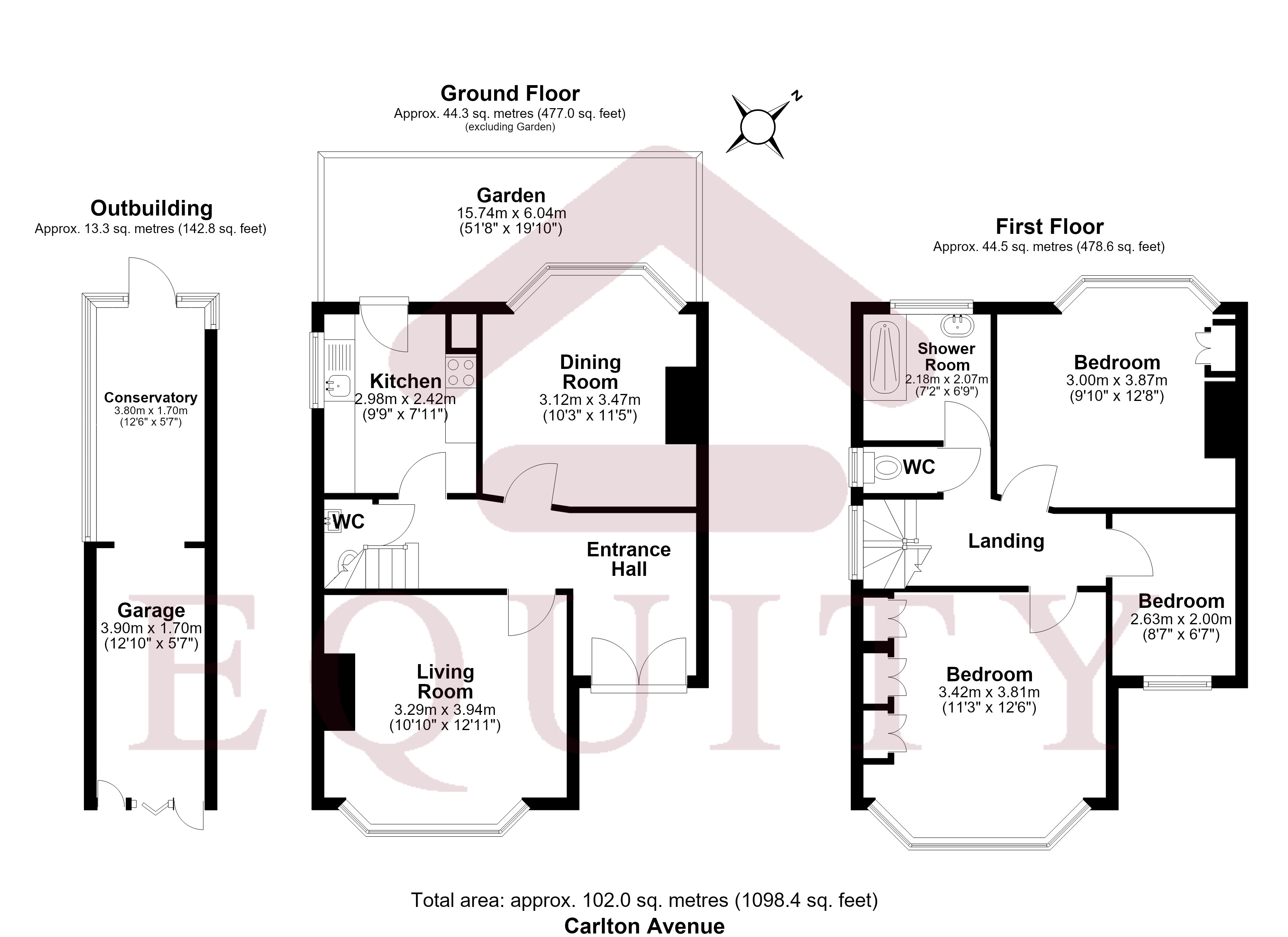 7, Carlton Avenue, London floorplan