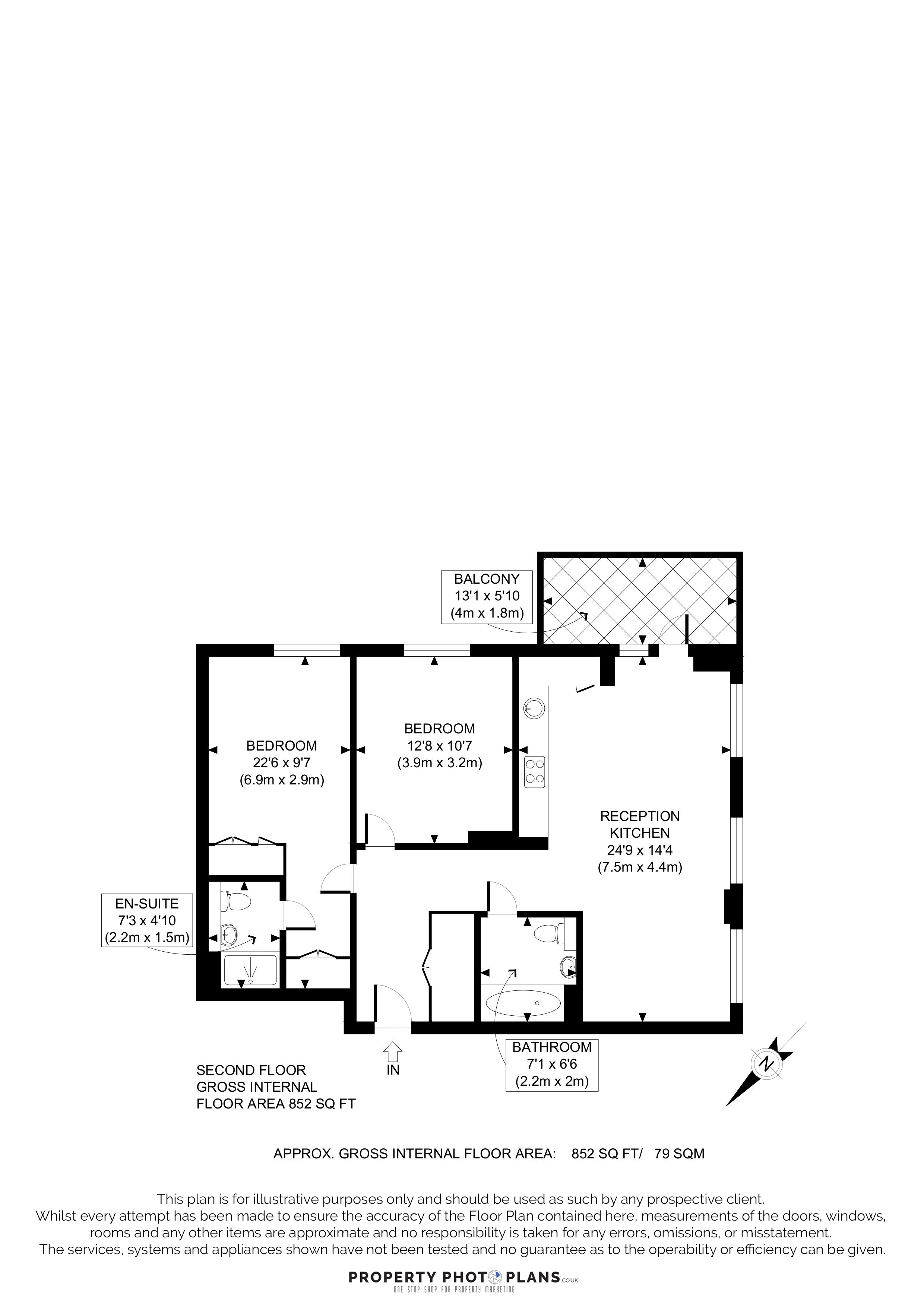 18,, Folgate Apartments, One Clapham Junction floorplan