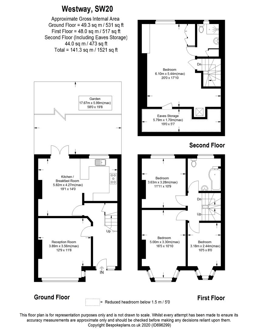 4 bed terraced house for sale in Westway, London SW20 Zoopla