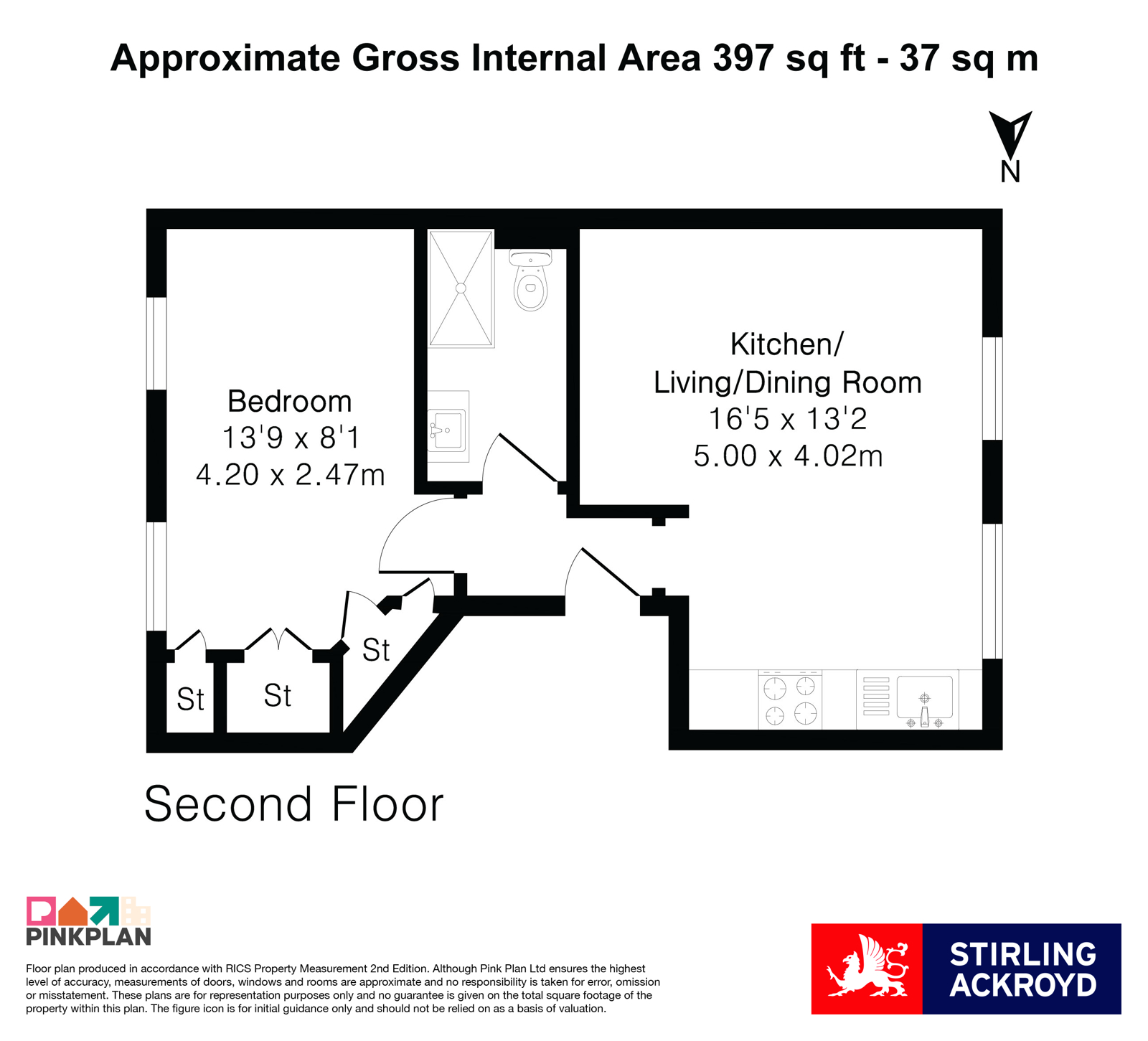 Flat 3, 13,, Broadway Market, London floorplan