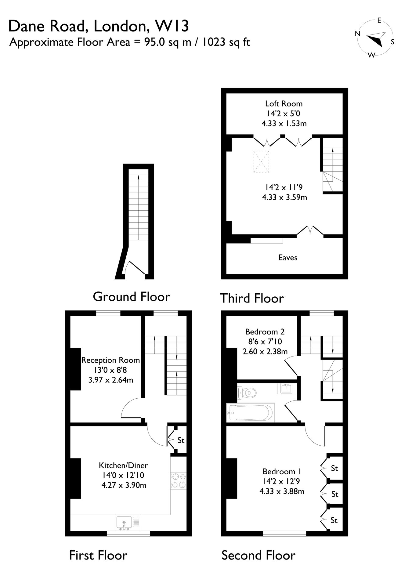 7a, Dane Road, West Ealing floorplan