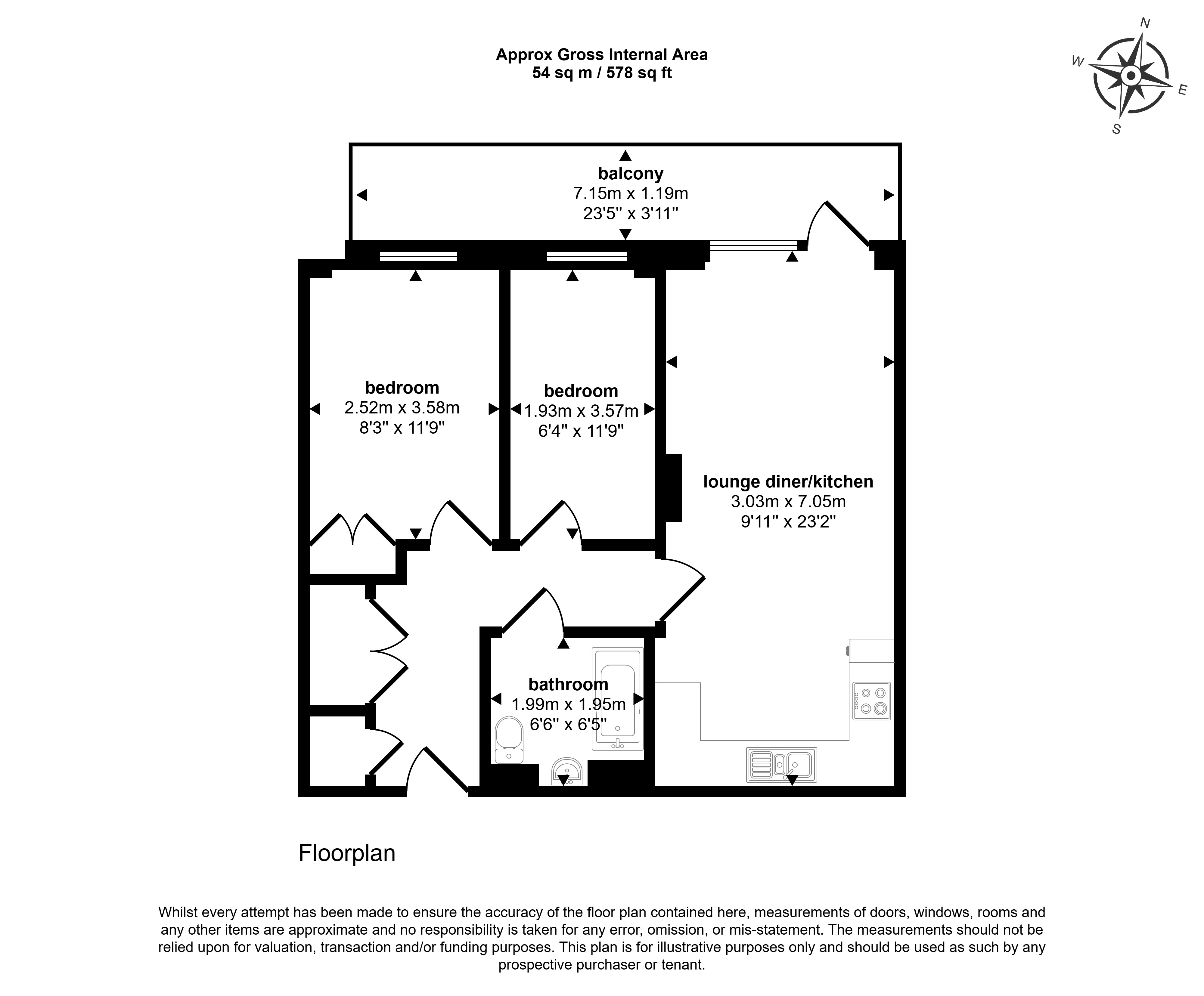 71, Mill Mead Road, London floorplan