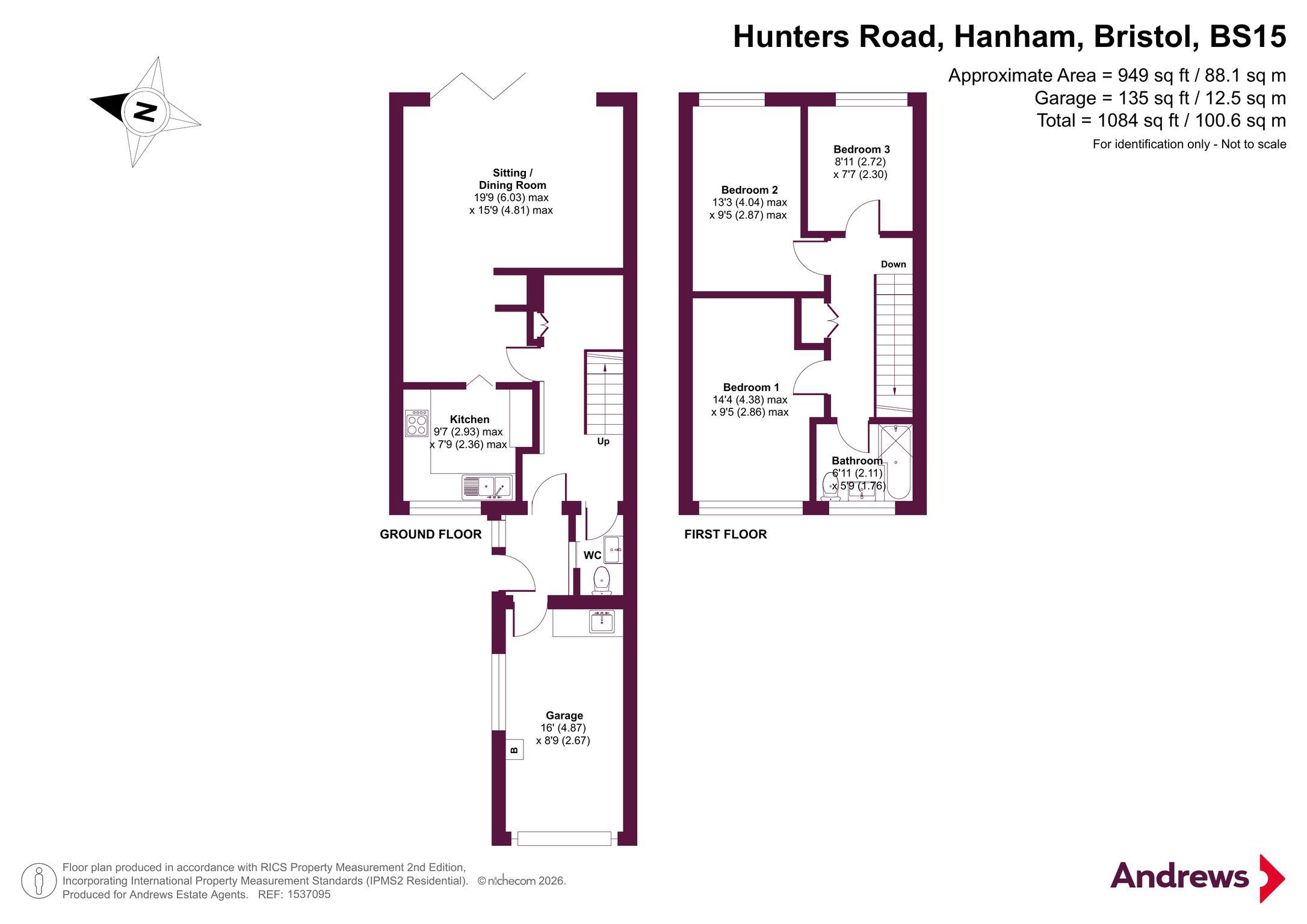 Hunters Road, Bristol floorplan