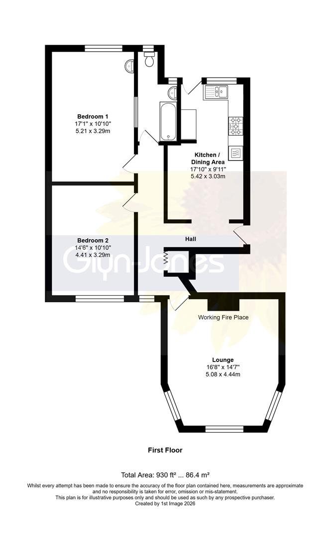 3 Surrey Cottage, Norfolk Place, Littlehampton floorplan