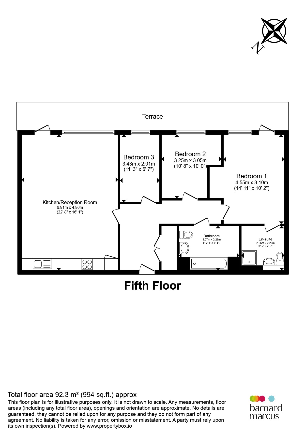 Flat 40, Highbrook House, 49, Quayle Crescent, London floorplan