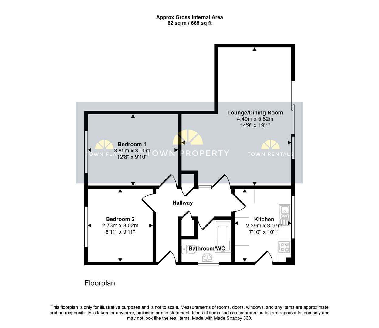 31, Willard Close, Eastbourne floorplan