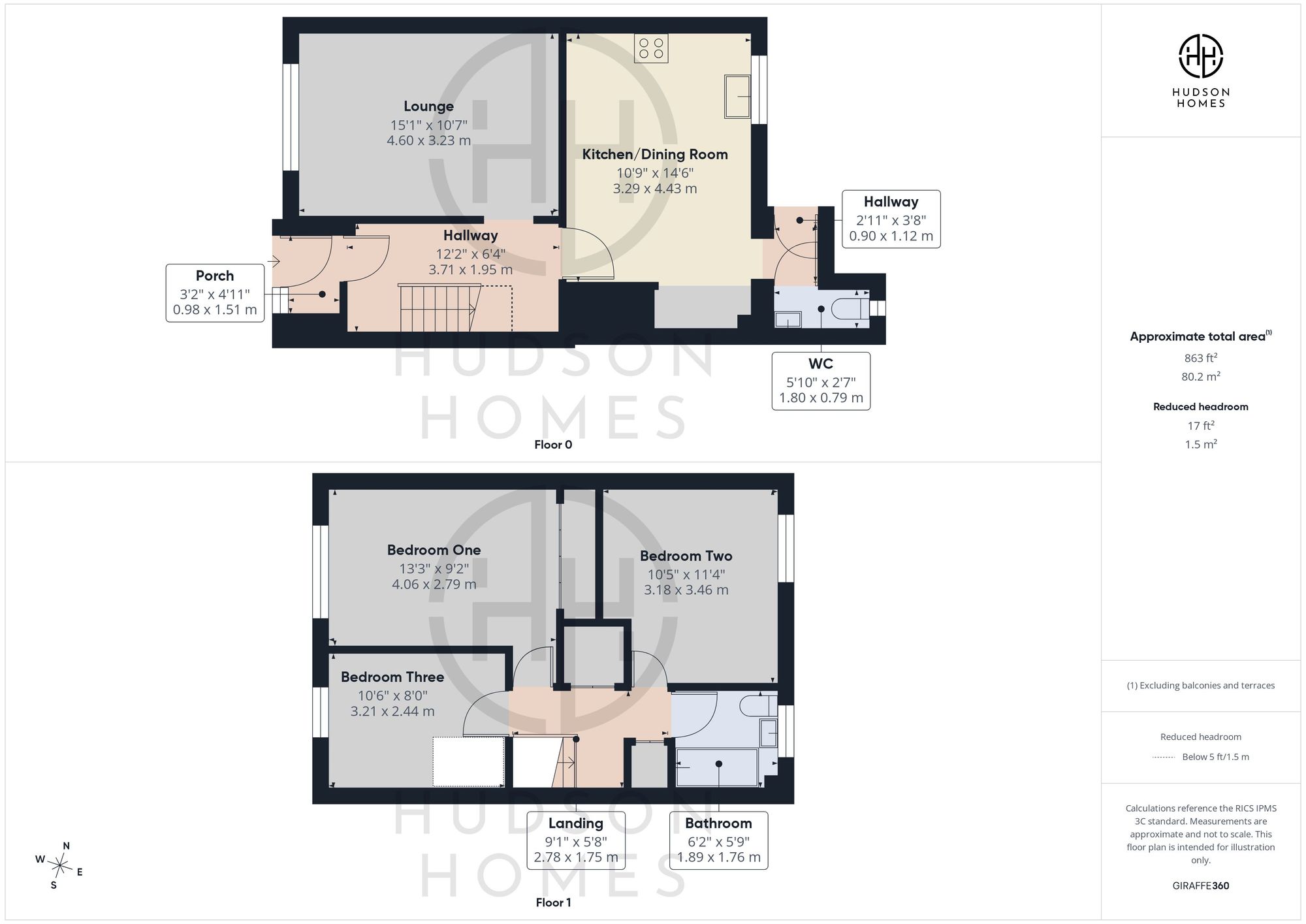 65 Lessingham, Peterborough floorplan