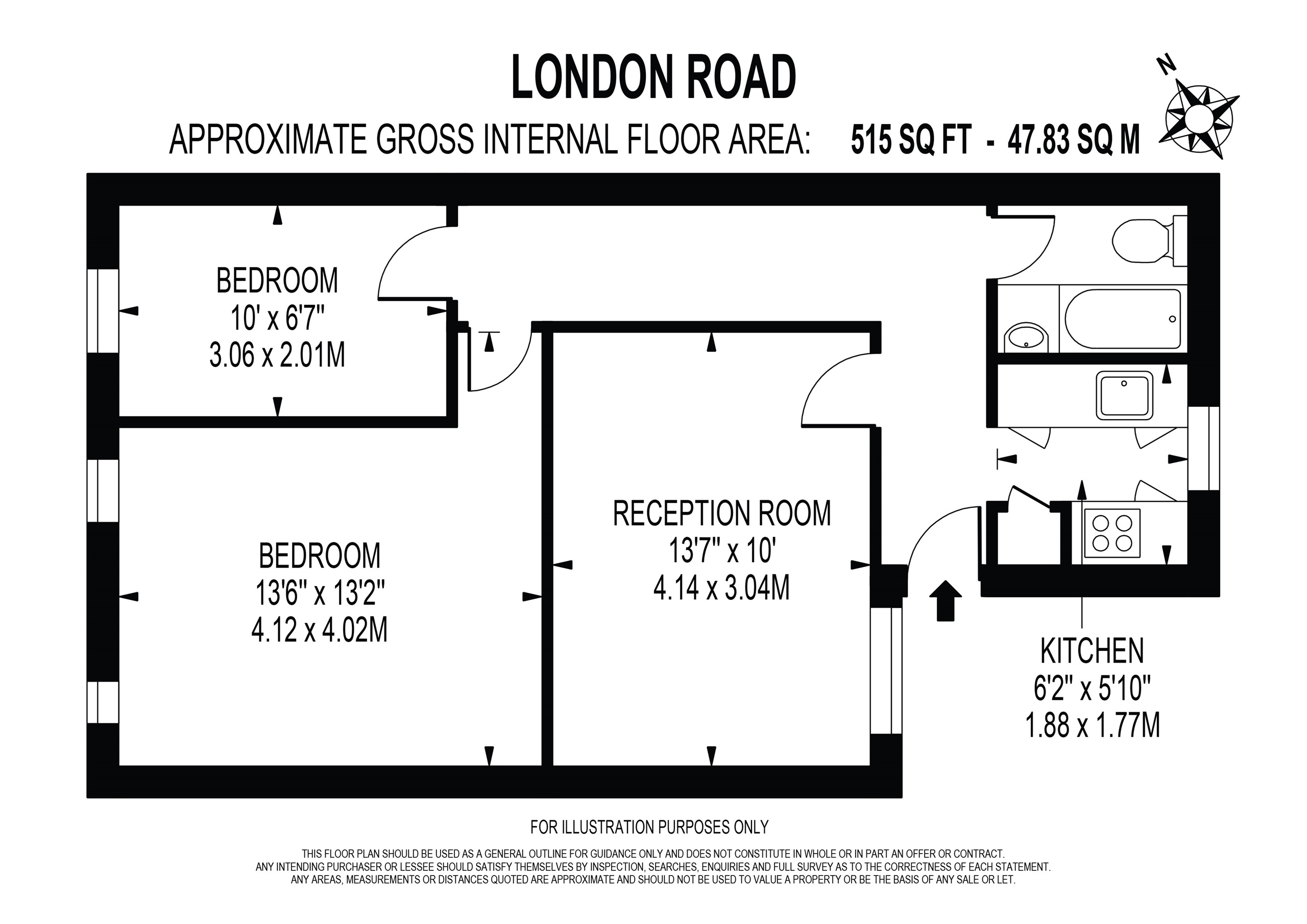 109a, London Road, Morden floorplan