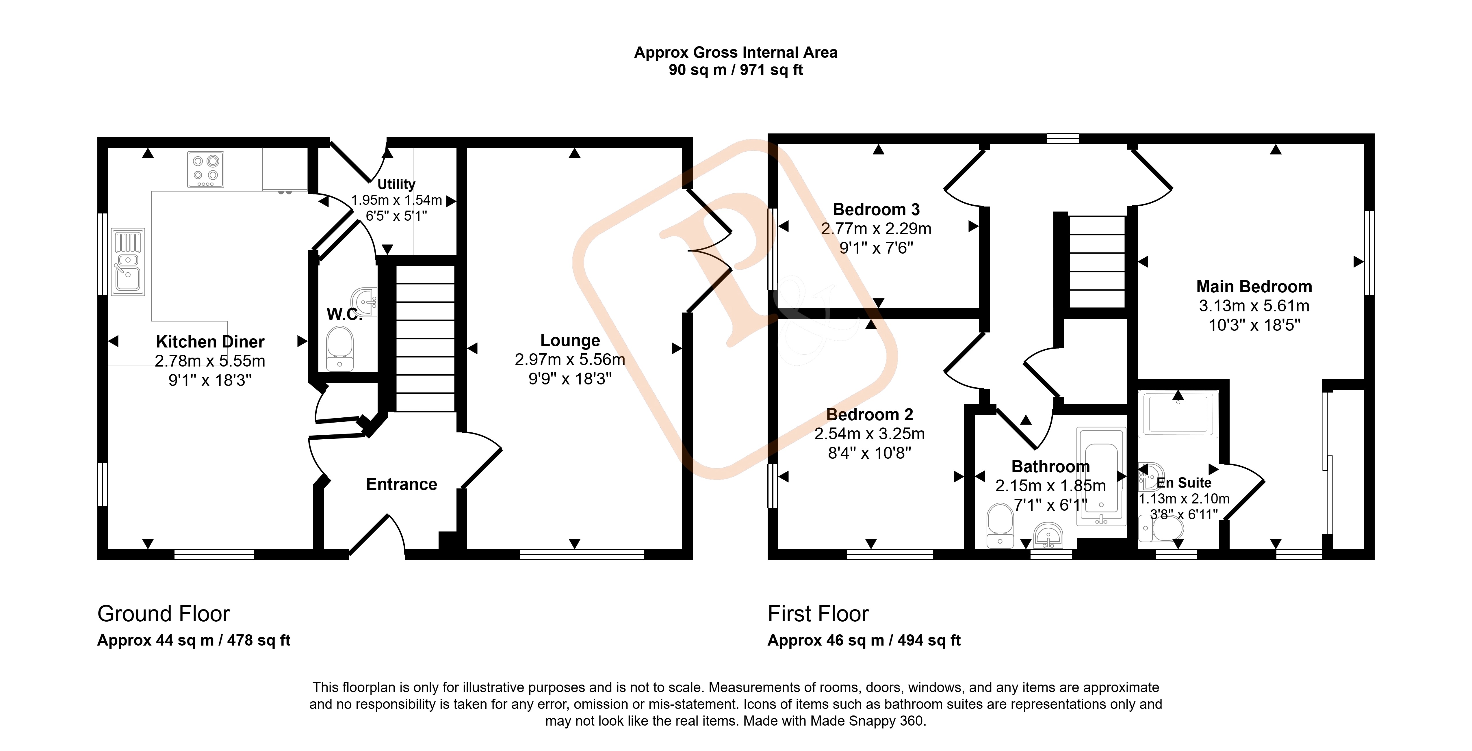 56, Otter Way, Essex floorplan
