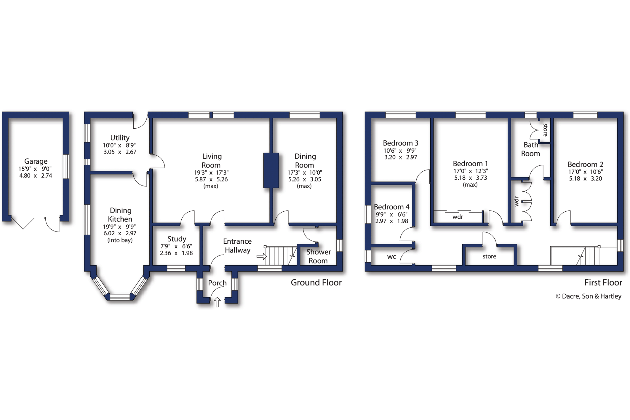 Oak Lea, 11, Station Road, Skipton floorplan